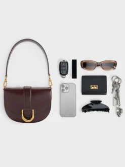 Gabine Leather Saddle Bag