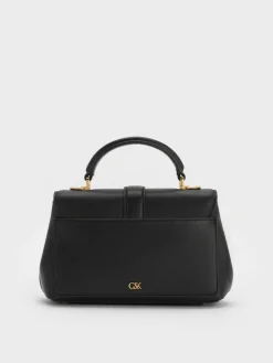 Gabine Leather Top Handle Bag