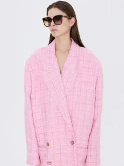 Gabine Tortoiseshell Oversized Butterfly Sunglasses