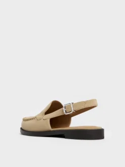 Gale Faux Suede Slingback Loafers