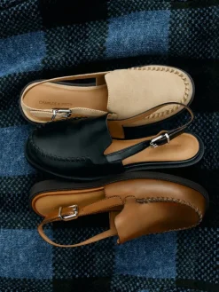 Gale Faux Suede Slingback Loafers