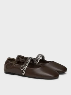 Georgie Chain Mary Jane Flats