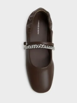 Georgie Chain Mary Jane Flats