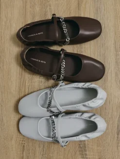 Georgie Chain Mary Jane Flats