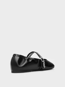 Georgie Chain Mary Jane Flats