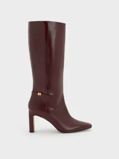 Georgina Leather Knee-High Boots