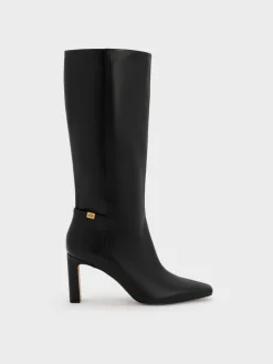 Georgina Leather Knee-High Boots