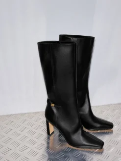 Georgina Leather Knee-High Boots