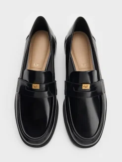 Georgina Leather Penny Loafers