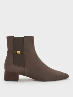 Georgina Suede Tapered Ankle Boots