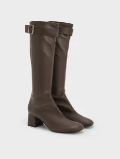 Gerry Buckled Knee-High Boots