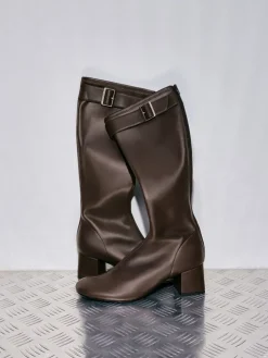 Gerry Buckled Knee-High Boots