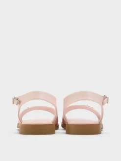 Girls' Erinna Glittered Metallic-Accent Sandals