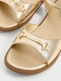 Girls' Erinna Metallic-Accent Sandals