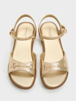 Girls' Erinna Metallic-Accent Sandals