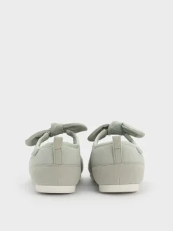 Girls' Faux Suede Mary Jane Flats
