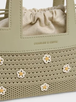 Girls' Ida Flower Knitted Mini Bag