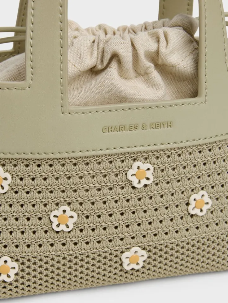 Girls' Ida Flower Knitted Mini Bag