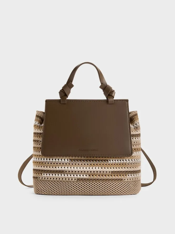 Girls' Ida Multi-Stripe Knitted Backpack