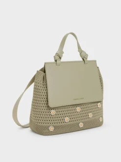 Girls' Ida Stripped Knitted Backpack