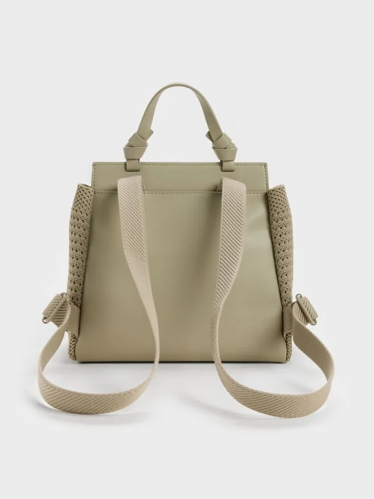 Girls' Ida Stripped Knitted Backpack