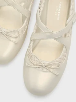 Girls' Pearlescent Crossover Mary Jane Sneakers