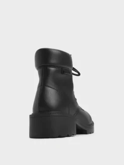 Girls' Ridged-Sole Ankle Boots