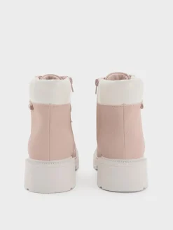 Girls' Ridged-Sole Ankle Boots