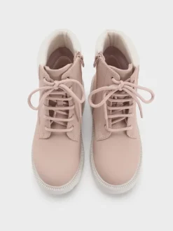 Girls' Ridged-Sole Ankle Boots