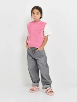 Girls' Twill Bow Slingback Sandals
