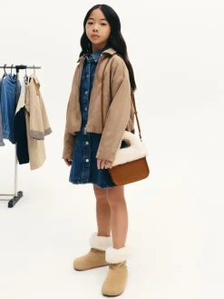 Girls' Wendy Faux Fur Tote Bag