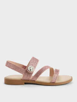 Girls' Yara Glittered Strappy Sandals