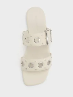 Grommet Buckled Slides