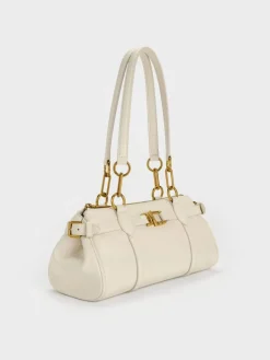Gwynne Metallic-Accent Elongated Shoulder Bag