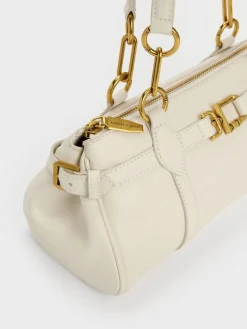 Gwynne Metallic-Accent Elongated Shoulder Bag