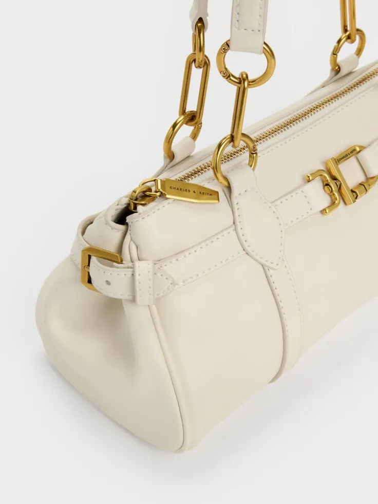 Gwynne Metallic-Accent Elongated Shoulder Bag