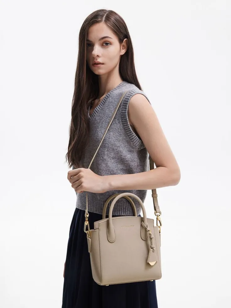Harper Structured Top Handle Bag