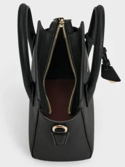 Harper Structured Top Handle Bag