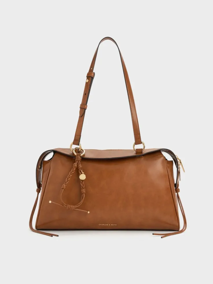 Haylen Braided-Charm Shoulder Bag
