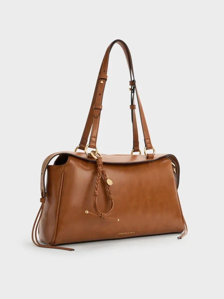 Haylen Braided-Charm Shoulder Bag