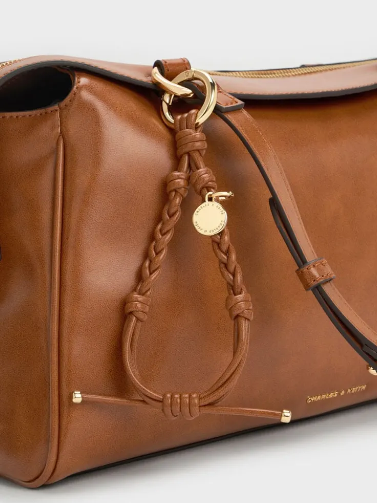 Haylen Braided-Charm Shoulder Bag