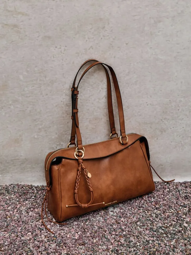 Haylen Braided-Charm Shoulder Bag