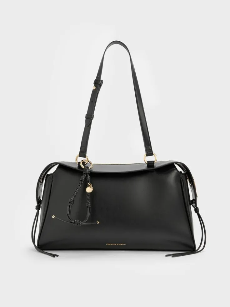 Haylen Braided-Charm Shoulder Bag