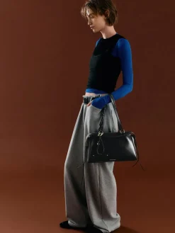 Haylen Braided-Charm Shoulder Bag