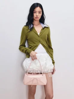 Hazel Bow Panelled Shoulder Bag