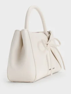Hazel Bow Panelled Top Handle Bag