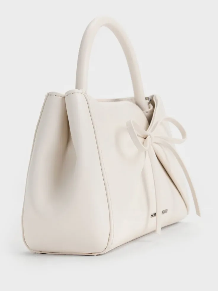 Hazel Bow Panelled Top Handle Bag