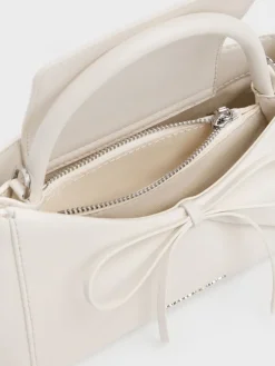 Hazel Bow Panelled Top Handle Bag