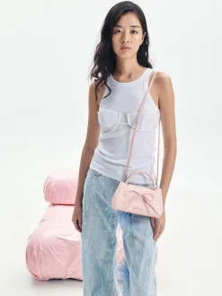 Hazel Bow Panelled Top Handle Bag