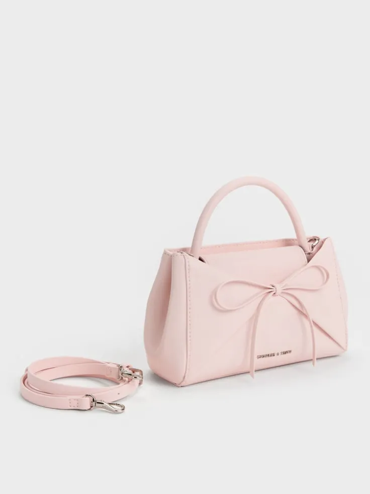 Hazel Bow Panelled Top Handle Bag